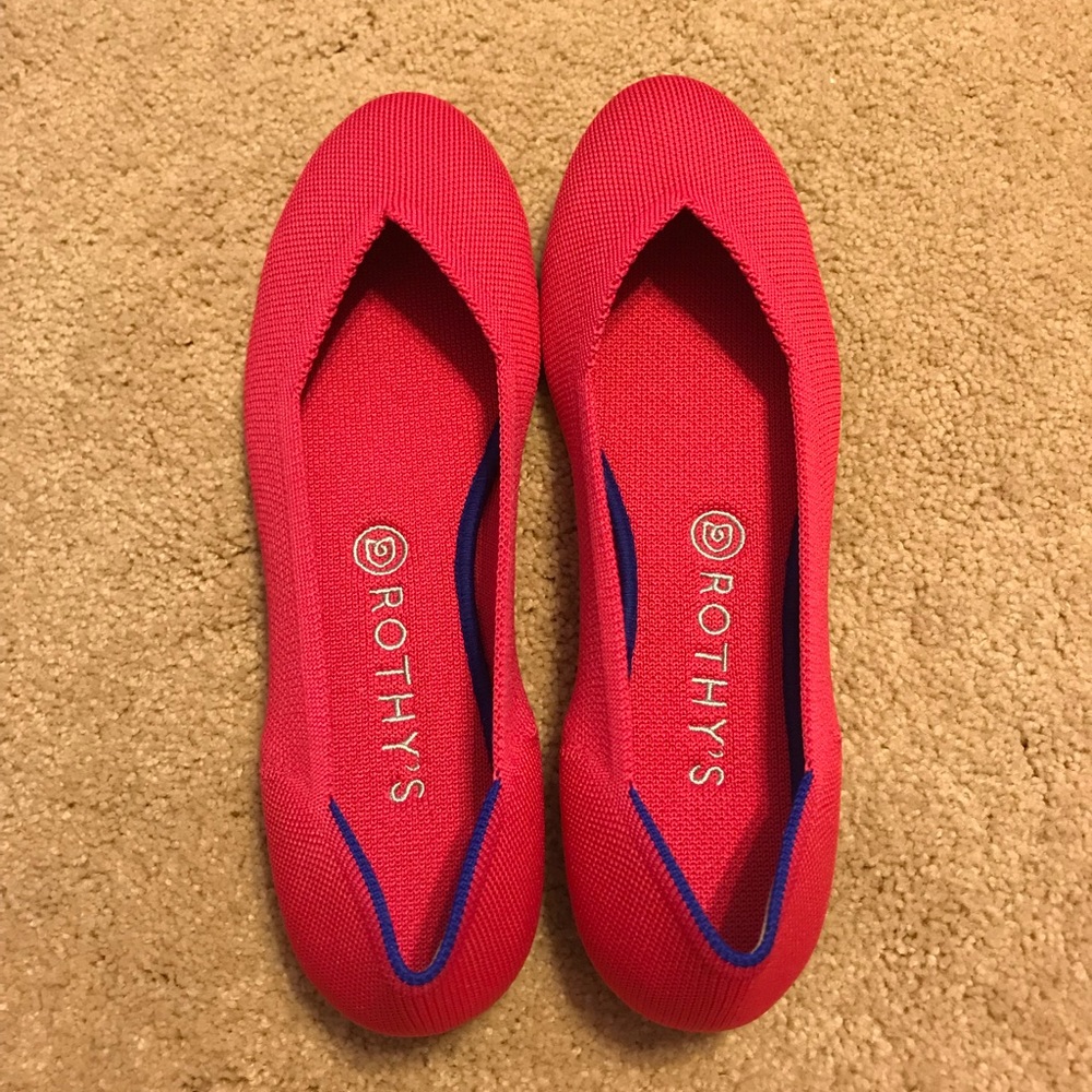 Rothy’s “The Flat” in Hot Pink (Size 9.5)